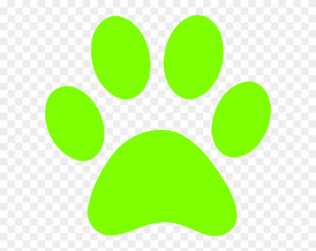 Green Paw Print Clip Art - Yellow Paw Patrol Paw Prints - Free ...