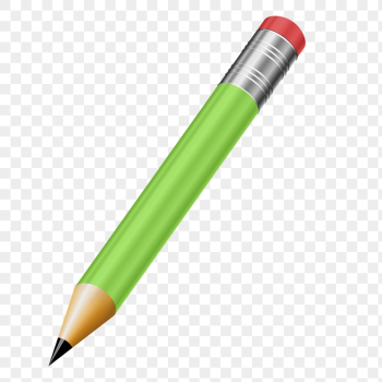 Green pencil png sticker, stationery | Free PNG - rawpixel