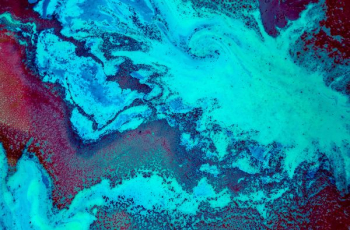 green, red, and white abstract painting green, red, and white abstract painting