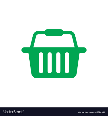 green shopping basket solid icon green shopping basket solid icon