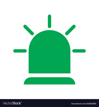 green siren icon or logo green siren icon or logo