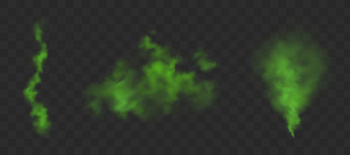 Green stink clouds set Free Vector Green stink clouds set Free Vector