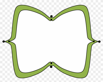 Green Wide Pointy Frame - Frame Engraçados Png