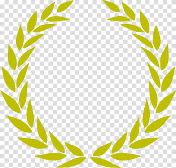 Green wreath , Gold leaf Gold leaf Laurel wreath , Olive Wreath transparent background PNG clipart