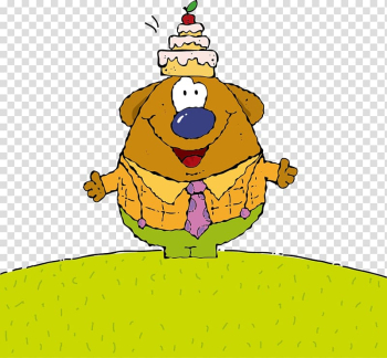 Greeting card Birthday Cartoon Wish, Funny cute dog transparent ...