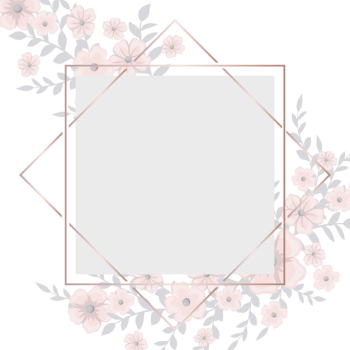 Greeting card with light pink flowers frame Free Vector Greeting card with light pink flowers frame Free Vector