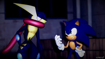 Greninja And Sonic alliance Again by xsonicx2 on DeviantArt