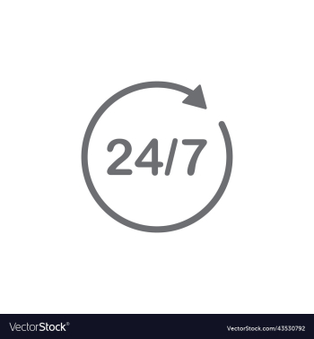 grey 24 hours service line icon grey 24 hours service line icon
