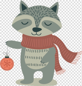 Grey animal illustration, Cartoon Illustration, cute little fox transparent background PNG clipart