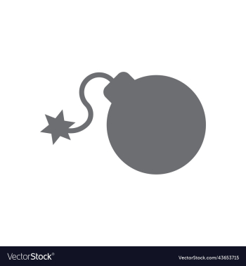 grey bomb with lit fuse solid icon grey bomb with lit fuse solid icon