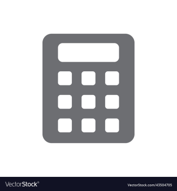grey calculator solid icon grey calculator solid icon