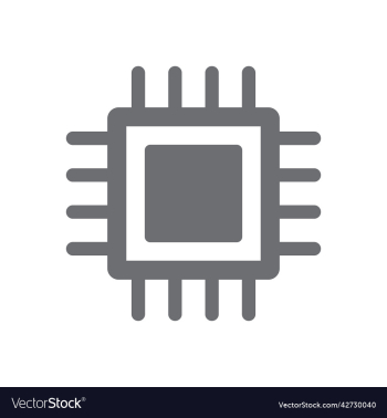 grey chip icon or logo