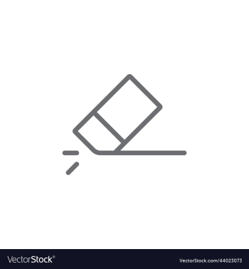 grey eraser abstract line art icon