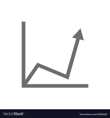 grey growing graph icon grey growing graph icon