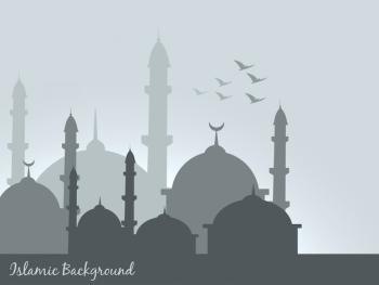 Grey islamic background Grey islamic background