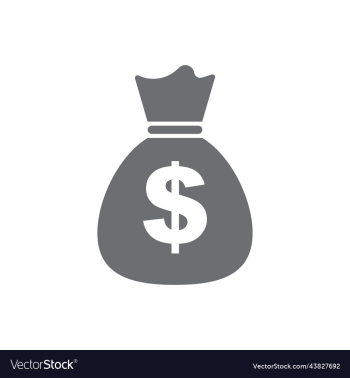 grey money bag solid icon grey money bag solid icon