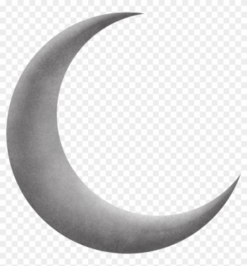 Grey Moon Clipart - Crescent Moon Transparent Background Grey Moon Clipart - Crescent Moon Transparent Background