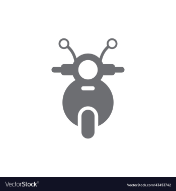 grey motorcycle front view icon grey motorcycle front view icon