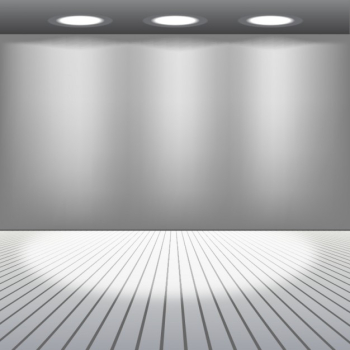 Grey room with lights Grey room with lights