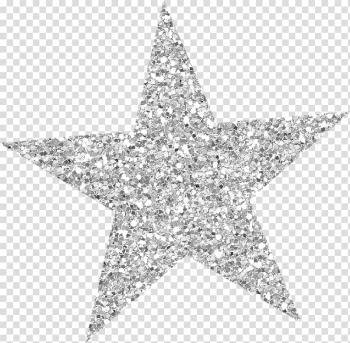 Grey star , Star Silver Glitter , others transparent background PNG clipart