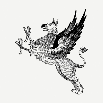 Griffin drawing, vintage illustration psd. | Free PSD - rawpixel Griffin drawing, vintage illustration psd. | Free PSD - rawpixel