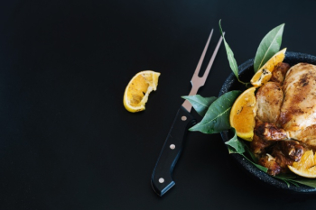 Grilled chicken with lemon and bay leaves Grilled chicken with lemon and bay leaves