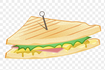 Grilled sandwich png sticker clipart, | Free PNG - rawpixel