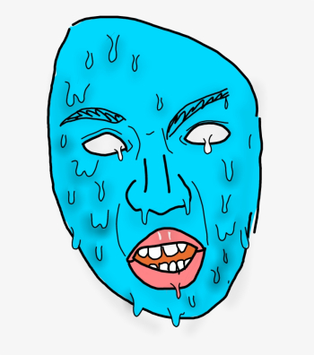 Маска Лицо Рисунок Глаза Grime Grimeart Art - Grime Art Face Png ...