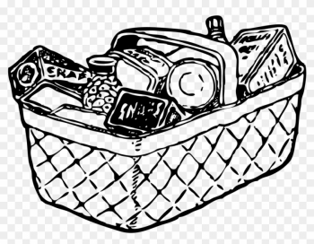 Grocery Basket - Food Basket Clip Art Grocery Basket - Food Basket Clip Art