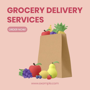 Grocery delivery Facebook ad template, | Free PSD Template - rawpixel Grocery delivery Facebook ad template, | Free PSD Template - rawpixel