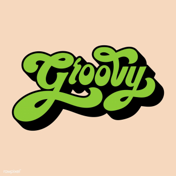 Groovy word typography style illustration | Free stock vector - 472663 Groovy word typography style illustration | Free stock vector - 472663