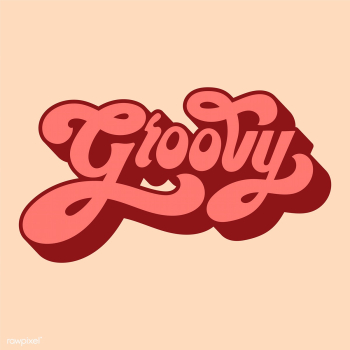 Groovy word typography style illustration | Free stock vector - 472695 Groovy word typography style illustration | Free stock vector - 472695