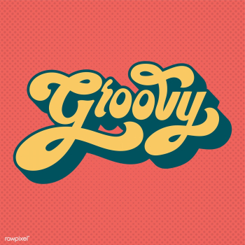 Groovy word typography style illustration | Free stock vector - 472713 Groovy word typography style illustration | Free stock vector - 472713