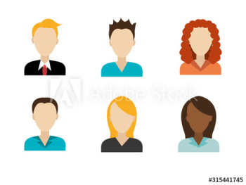 group faces of business people design group faces of business people design