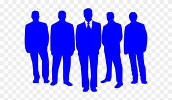 Group Of People Free Clipart - Group Of Blue People