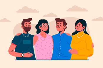 Group of people smiling Free Vector Group of people smiling Free Vector