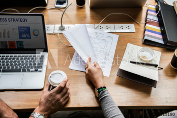 Group of people working on website template Group of people working on website template