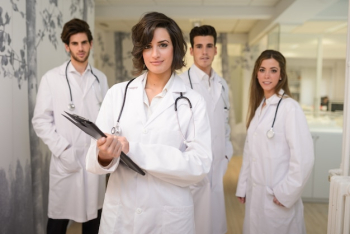 Group of successful doctors in the hospital Group of successful doctors in the hospital