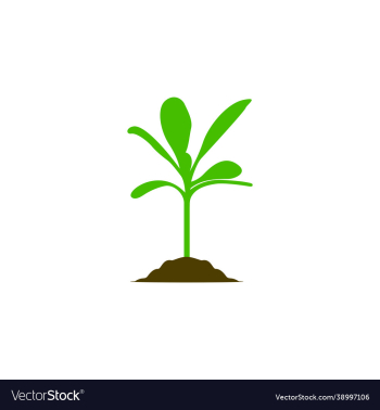 growing plant biology seed logo design