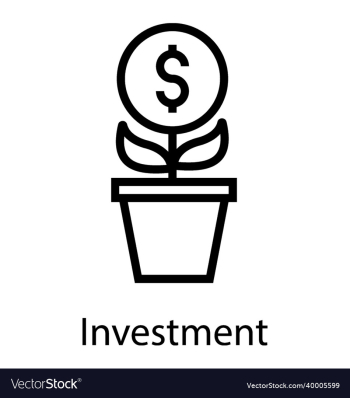 growth line icon isolated money investment growth line icon isolated money investment