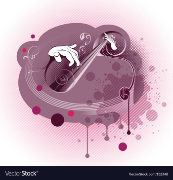 Grunge Abstract Music Composition vector image Grunge Abstract Music Composition vector image