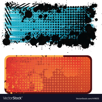 Grunge banners vector image Grunge banners vector image