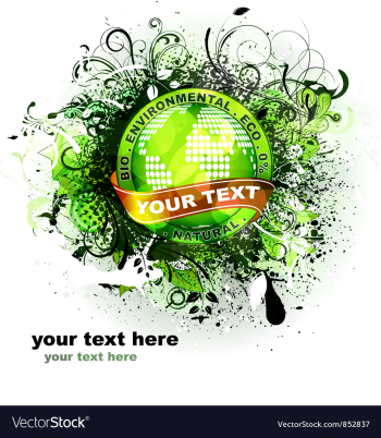 Grunge bio vector image Grunge bio vector image