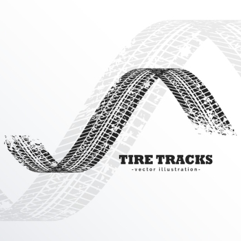 Grunge black tire tracks Grunge black tire tracks