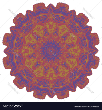 Grunge decorative mandala vector image Grunge decorative mandala vector image