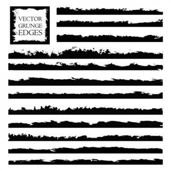 Grunge edges collection Grunge edges collection