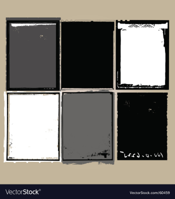 Grunge film elements vector image Grunge film elements vector image