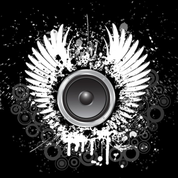 Grunge music background Grunge music background