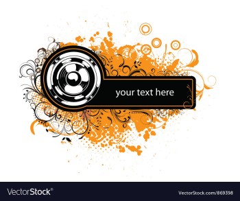 Grunge music frame vector image Grunge music frame vector image