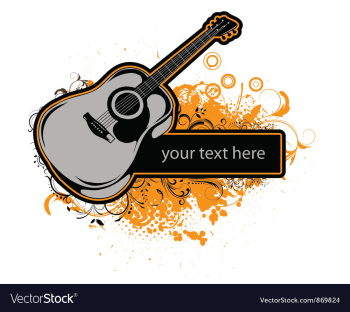 Grunge music frame vector image Grunge music frame vector image